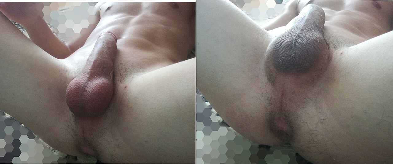 This photo shows the difference between a relaxed and tense