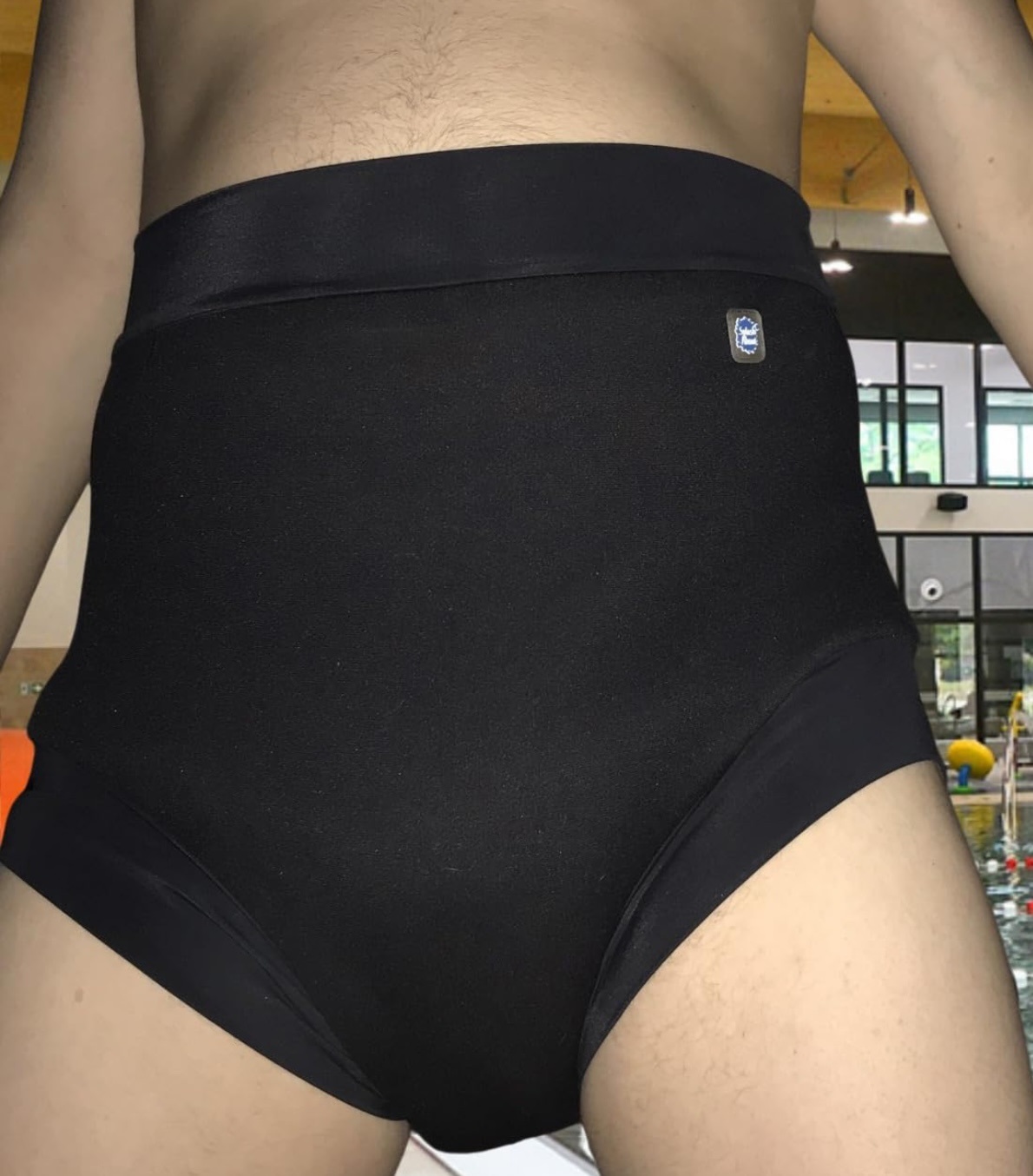 Adult swim diaper for fecal incontinence