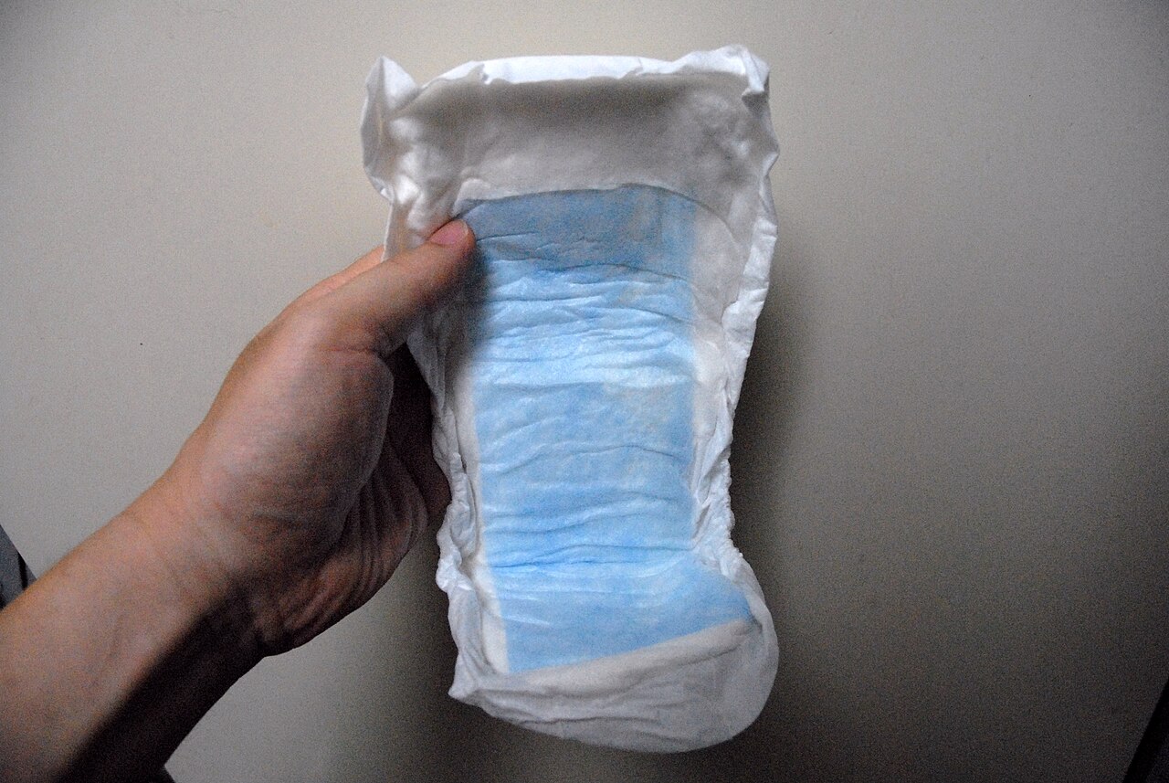 Incontinence pad for men