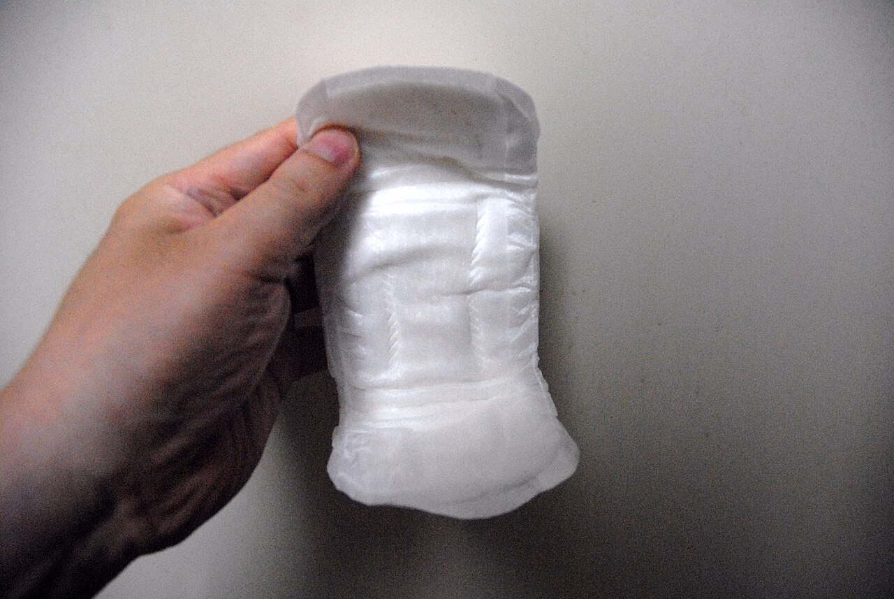 Incontinence pad for women