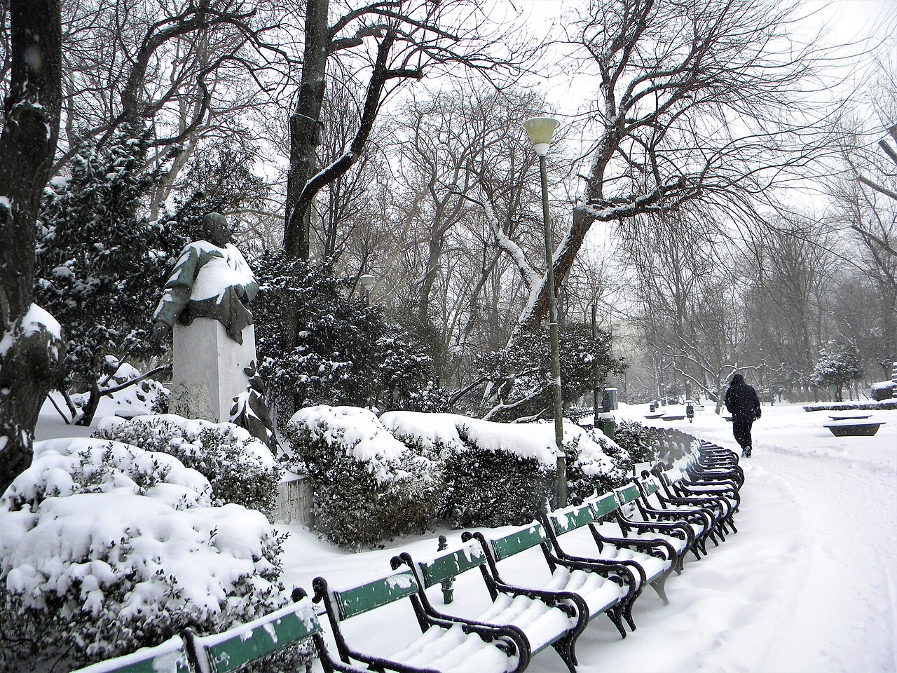 9 bucuresti romania parcul cismigiu in ultima zi de iarna 20