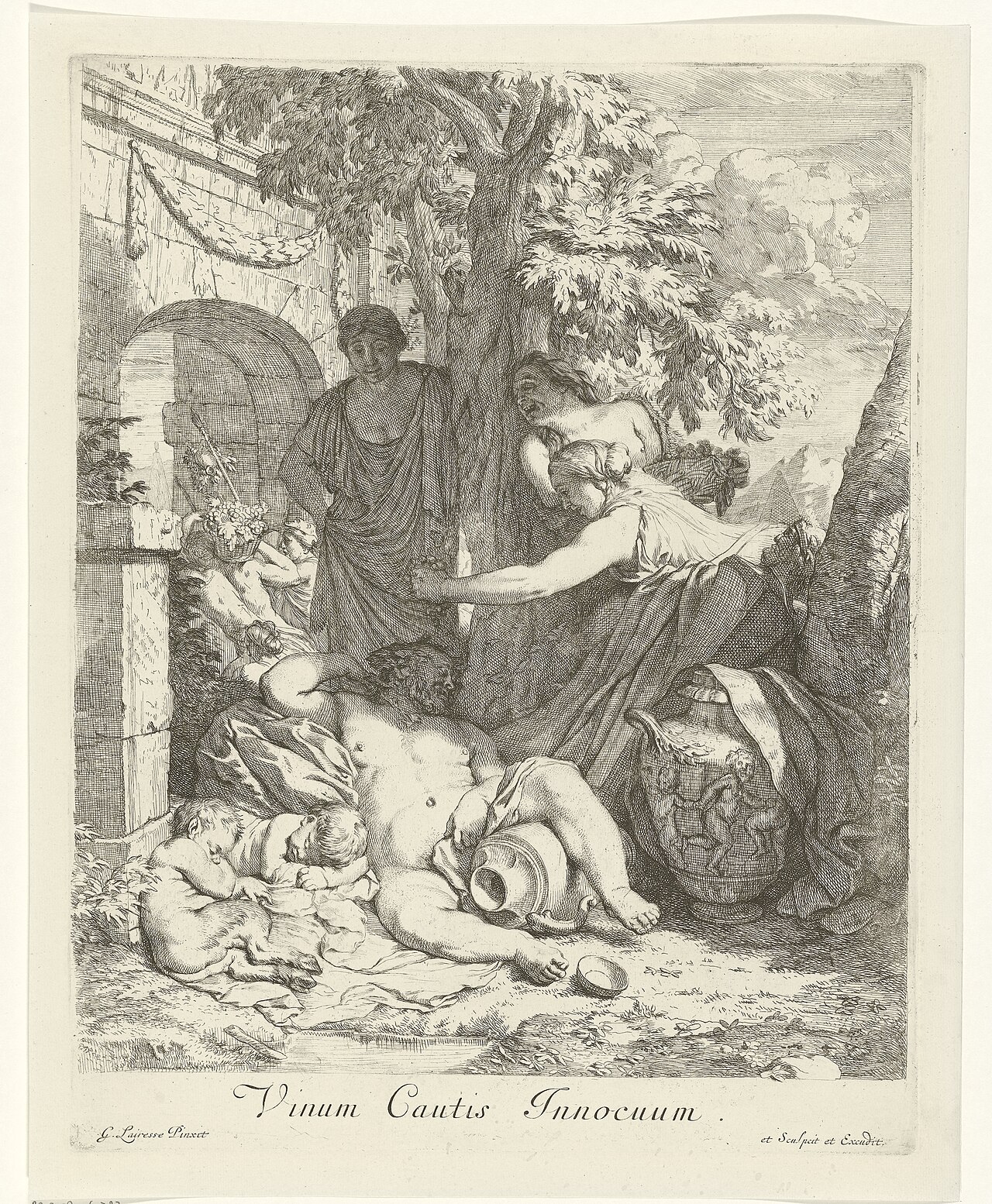 Identificatietitel s dronken silenus vinum cautis innocuum t